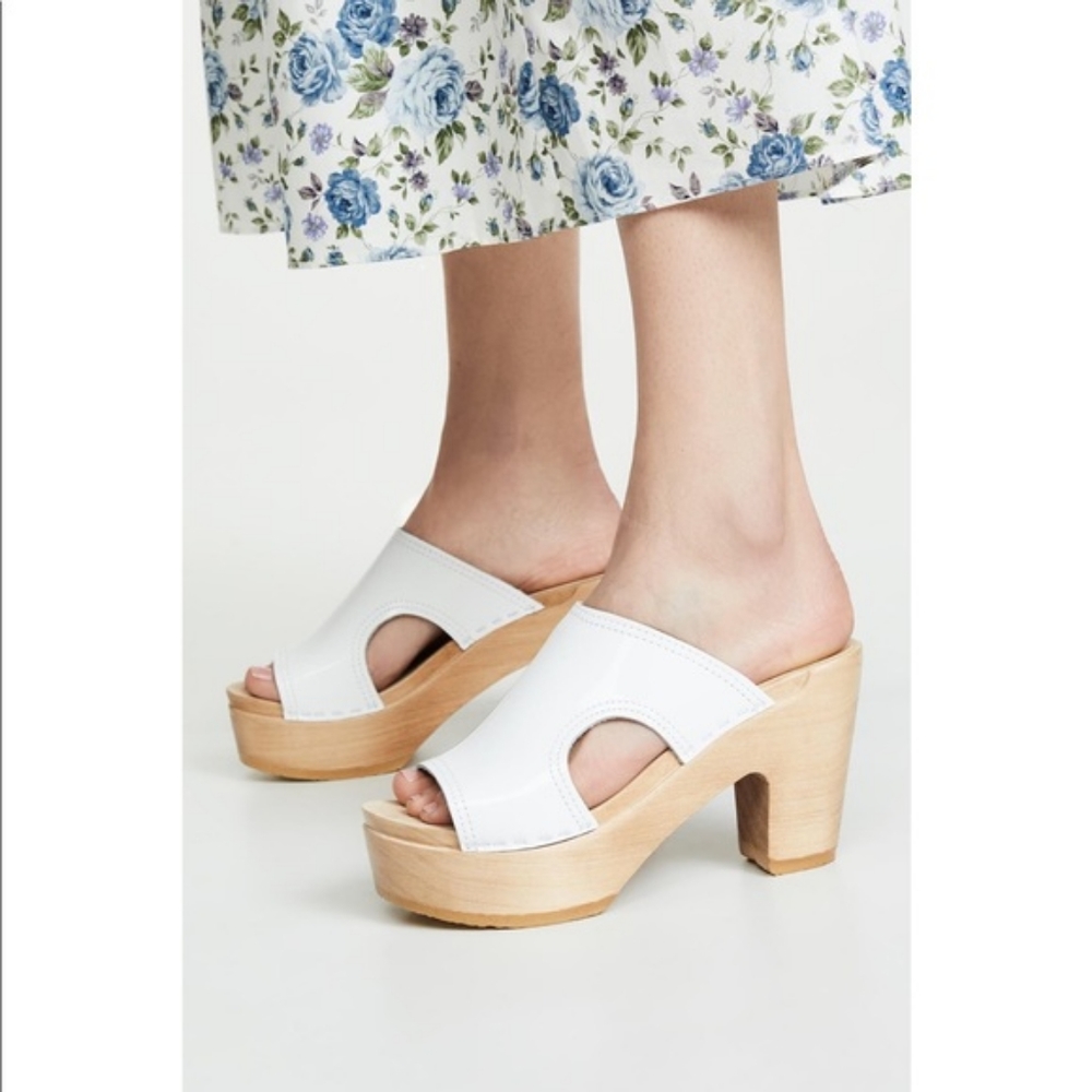 No. 6 Alexis cutout clog sandals